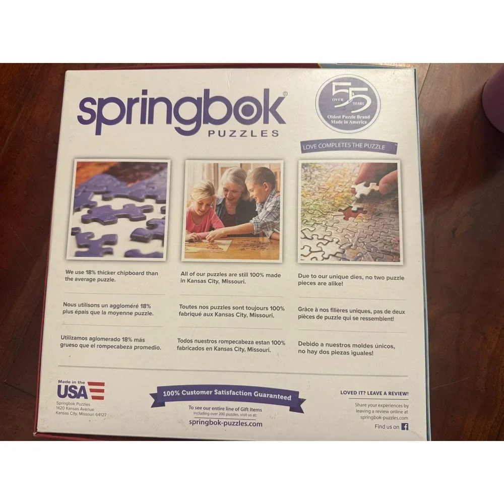 1000 Piece Puzzle Springbok Moonlit Night COMPLETE‎ Jigsaw Puzzle